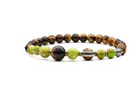 Armband Antracite Solar System in Halbedelsteine BSS07 JUPITER - BSS07 JUPITER